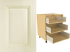 Jefferson Painted Drawer Fronts and 720 x 500 x 3 Drawer Kitchen Unit (Type D) - TheKitchenYard 