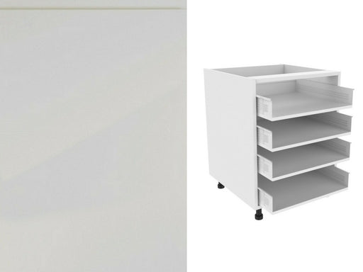 Strada Gloss Drawer Fronts and 720 x 400 x 4 Drawer Kitchen Unit (Type A) - TheKitchenYard 