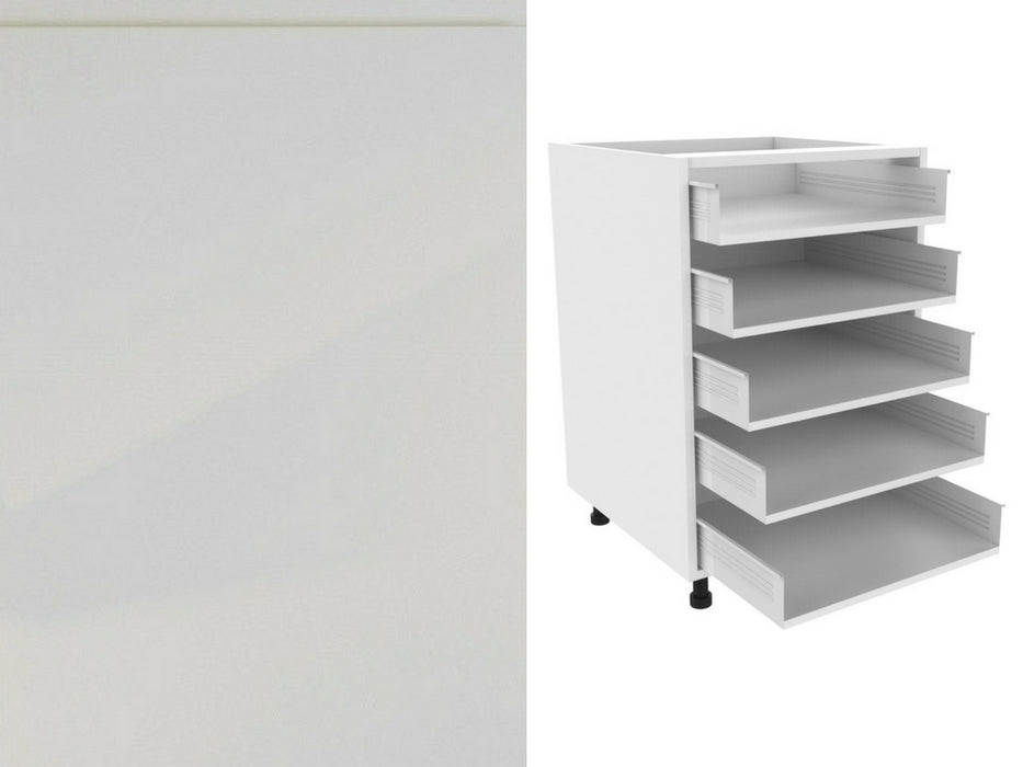 Strada Gloss Drawer Fronts and 720 x 300 x 5 Drawer Kitchen Unit (Type B) - TheKitchenYard 
