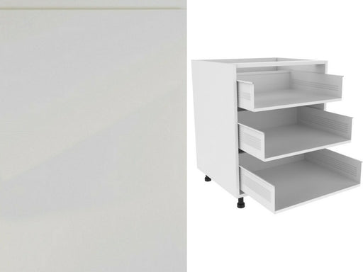 Strada Gloss Drawer Fronts and 720 x 500 x 3 Drawer Kitchen Unit (Type E) - TheKitchenYard 
