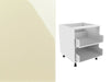 Zola Gloss Drawer Fronts and 720 x 500 x 2 Drawer Kitchen Unit (Type C) - TheKitchenYard 
