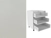 Zola Matte Drawer Fronts and 720 x 500 x 3 Drawer Kitchen Unit (Type D) - TheKitchenYard 