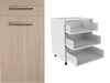 Zoom Matte Drawer Fronts and 720 x 500 x 3 Drawer Kitchen Unit (Type E) - TheKitchenYard 